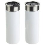 Solari 18 oz Copper-Coated Powder-Coated Insulated Tumbler - Bright White