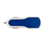 Solas Twin Port USB Car Charger - Blue