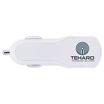 Solas Twin Port USB Car Charger - White