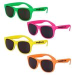Solid Color Classic Sunglasses - Assorted Neon Colors