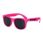 Solid Color Classic Sunglasses - Neon Pink