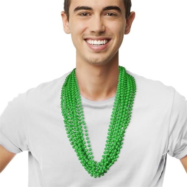 Main Product Image for Solid Green Mardi Gras Beads