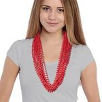 Buy Solid Red Mardi Gras Beads
