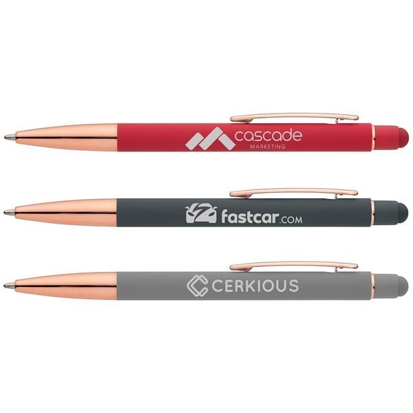 Main Product Image for Sonic Softy Rose Gold Gel Pen w/ Stylus - Laser