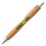 Sophisticate Bamboo Pen with Chrome Trim - ColorJet -  