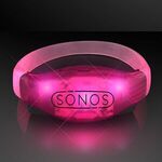 Sound Activated Light Up LED Flashing Bracelets - Pink