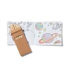 Space Kids Coloring Book & 6-Color Pencil Set To-Go -  