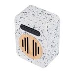 Speckle & Bamboo Wireless Speaker - Terrazo/bamboo Btspeakr Whtblk
