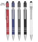 Spin Top Pen With Stylus -  