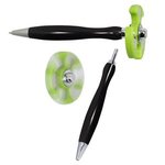 Spinner Pen - Black with Lime