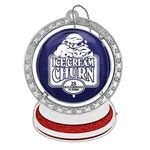 Spinner Snow Globe Holiday Ornament -  