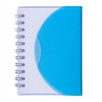 Spiral Curve Notebook - Translucent Blue