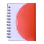 Spiral Curve Notebook - Translucent Red