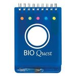 Spiral Jotter With Sticky Notes, Flags & Pen - Frost Blue