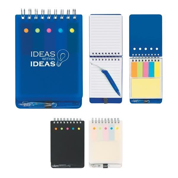 Main Product Image for Spiral Jotter With Sticky Notes, Flags & Pen