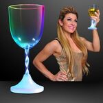 Wine Led Spiral Stem Glass