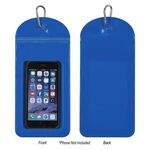 Splash Proof Phone Pouch With Carabiner - Blue
