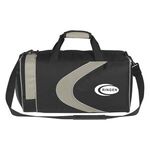 Sports Duffel Bag - Gray With Black