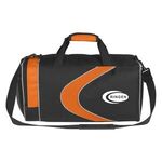 Sports Duffel Bag - Orange With Black