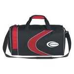 Sports Duffel Bag - Red With Black