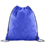 Sports Jersey Mesh Drawstring Backpack - Reflex Blue