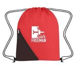 Sports Pack With Outside Mesh Pocket - Red/ Black