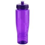 Sprint 28 oz PET Eco-Polyclear Bottle with Push-Pull - Clear Purple