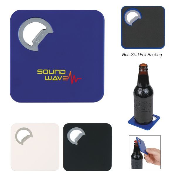 Main Product Image for Square Coaster With Bottle Opener