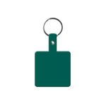 Square Flexible Key Tag - Dark Green