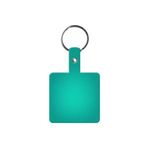 Square Flexible Key Tag - Translucent Aqua