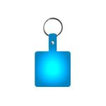 Square Flexible Key Tag - Translucent Blue