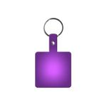 Square Flexible Key Tag - Translucent Purple