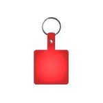 Square Flexible Key Tag - Translucent Red