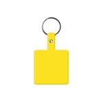 Square Flexible Key Tag - Yellow