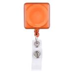 Square-Shaped Retractable Badge Holder -  