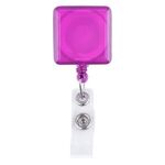 Square-Shaped Retractable Badge Holder -  