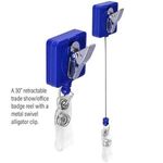 Square-Shaped Retractable Badge Holder -  