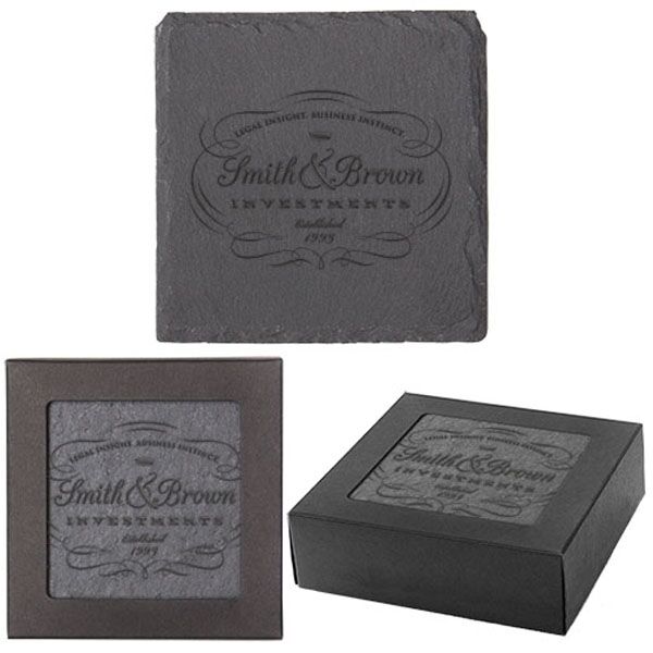 Main Product Image for Square Slate Coaster Set