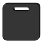 Square Weatherproof Seat Cushion - Black