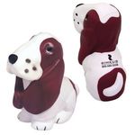 Squeezies® Basset Hound Stress Reliever - White-brown