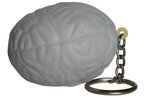 Squeezies Brain Keyring Stress Reliever - Gray