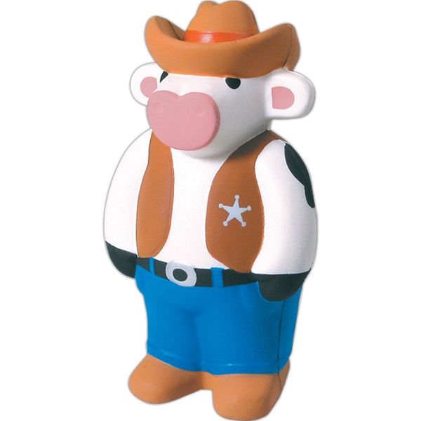 Main Product Image for Imprinted Squeezies (R) Cowboy Cow Stress Reliever