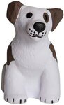 Squeezies Dog Stress Reliever - White-brown