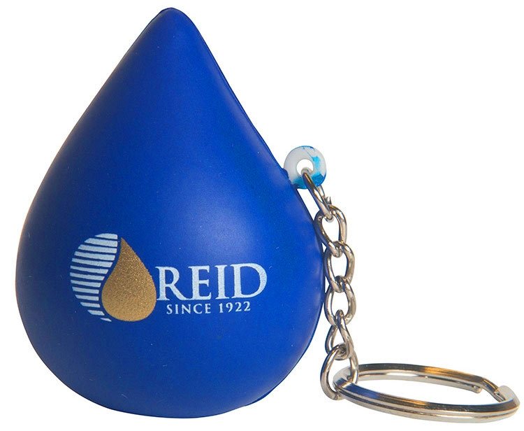 Main Product Image for Custom Squeezies (R) Blue Drop Keyring Stress Reliever