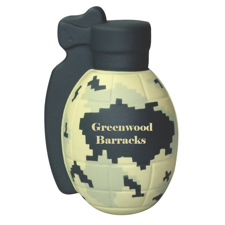Main Product Image for Custom Squeezies (R) Camo Grenade Stress Reliever