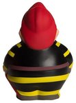 Squeezies(R) Fireman Bert - Black with Yellow
