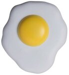 Squeezies(R) Fried Egg Stress Reliever - White-yellow