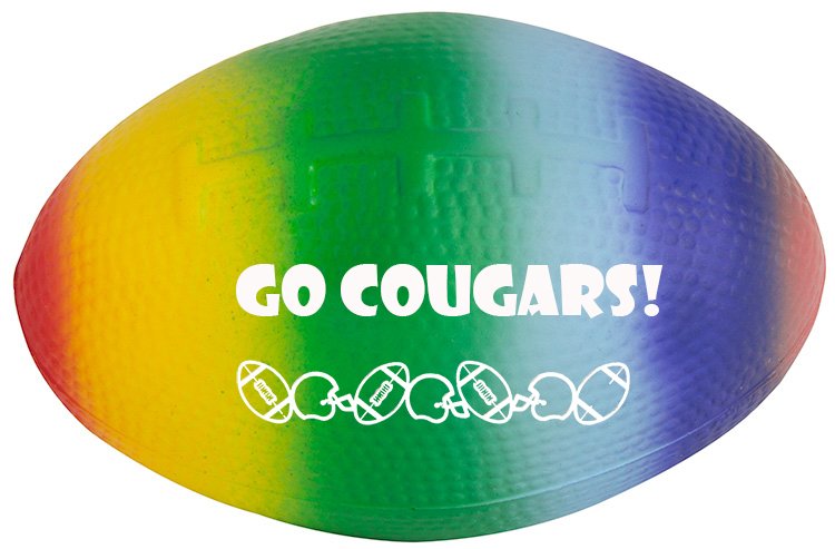 Main Product Image for Squeezies(R) Rainbow Football Stress Relievers