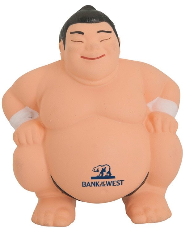 Main Product Image for Custom Squeezies (R) Sumo Wrestler Stress Reliever