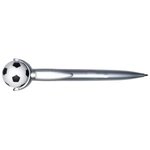Squeezies(R) Top Soccer Pen - Silver